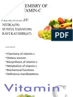 BIOCHEMISTRY OF    VITAMIN-C