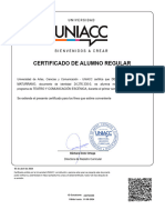 Certificado de Alumno Regular