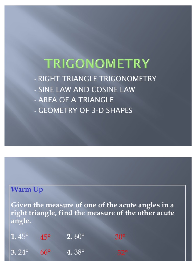 Introduction trigonometry problems image