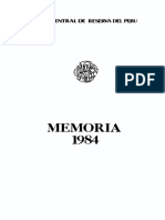 Memoria BCRP 1984