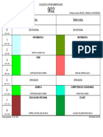 Noveno B Horario