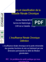 Mesures Et Classification de La Maladie Rénale Chronique