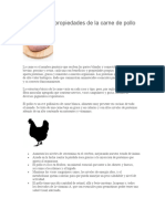 Beneficios y Propiedades de La Carne de Pollo