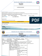 PLANIFICACION DE REFUERZO Lengua y Literatura