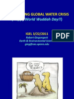 Robert Giegengack - The Looming Global Water Crisis