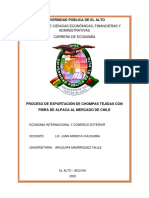 Proceso de Exportación