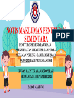 Notis Makluman Penutupan Sementara SKTP3