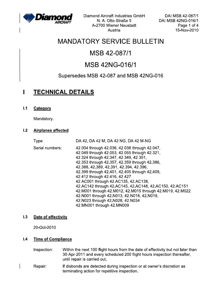 SB DA42 NG-sample For Discussion Post 1 | PDF