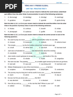 Tieng Anh 11 Friends Global - Unit 7&8 - Test 1