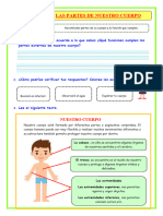 U1 s4 Ficha d3 CT Las Partes de Nuestro Cuerpo Maestras de Primaria Del Peru