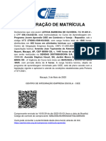 DeclaraÃ Ã o - LETICIA BARBOSA DE OLIVEIRA - PD60478