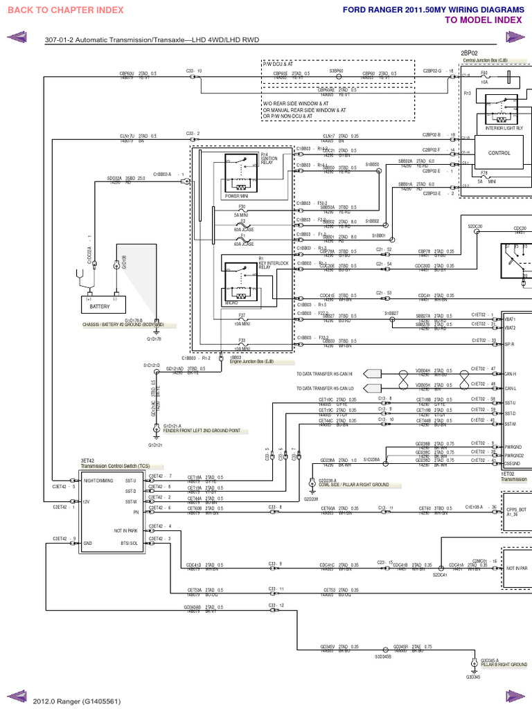 Ford Ranger Wiring Diagrams114 | PDF | Vehicles | Coupes
