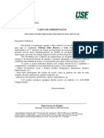 Carta de Apresentação Psico Escolar - MODELO 1