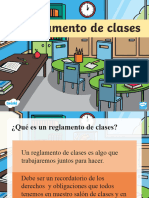 el reglamento de clases 2024