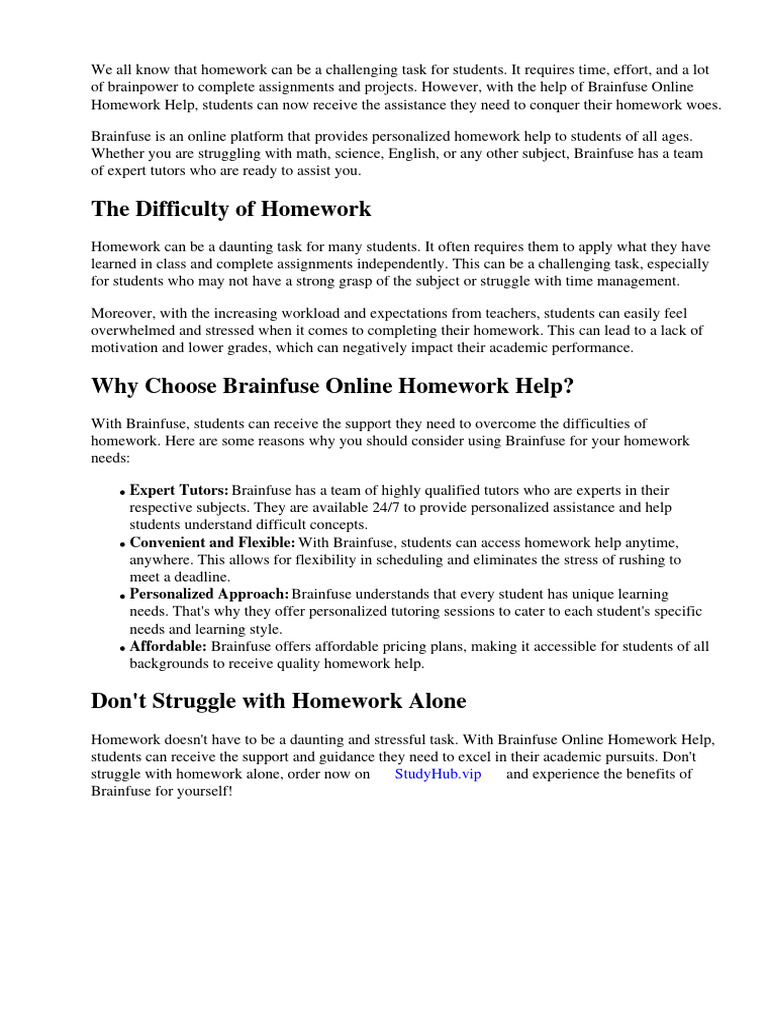 Brainfuse Online Homework Help | PDF | Educational Technology | Libraries