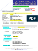 Bravo Air Ground Handling Release#003202270 .Tce22.1396 - HJJJ Charge RQST - dhc-8 q400 .5yhpy