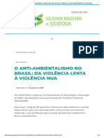 Vilolencia No Governo Bolsonaro