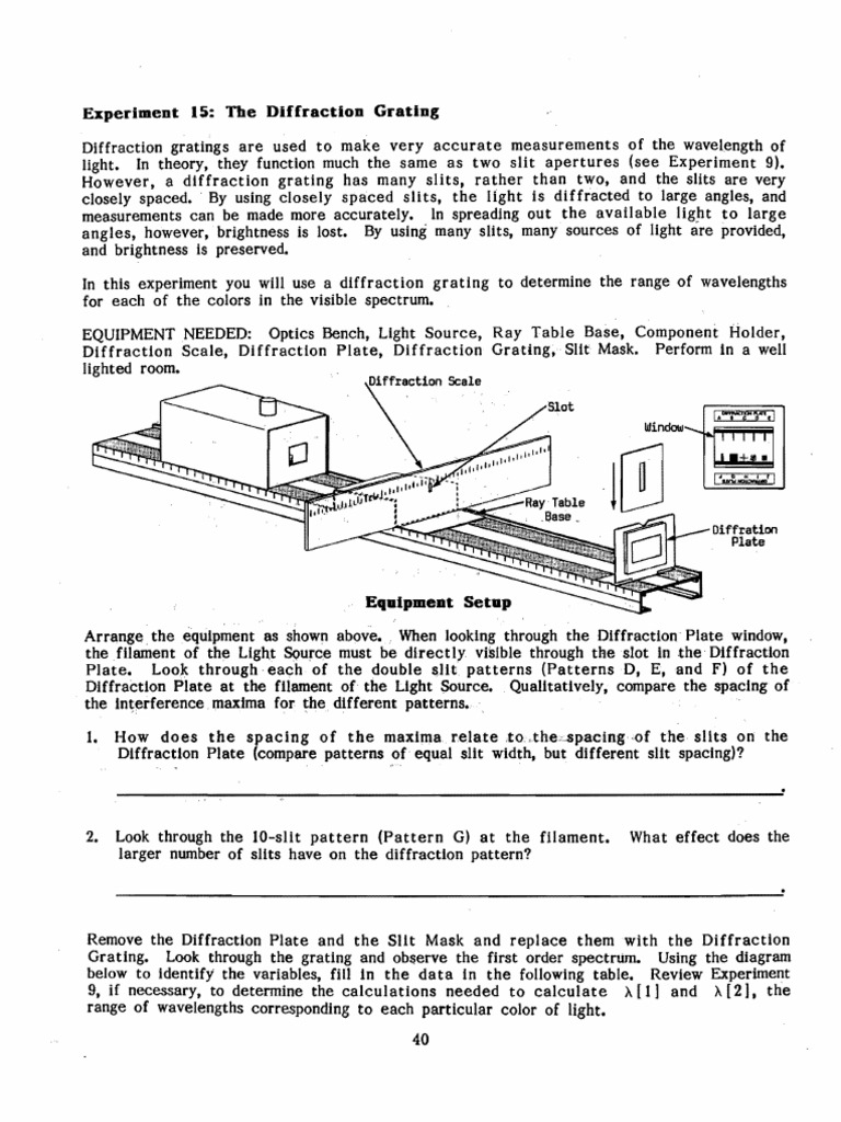Lab40 57 | PDF | Diffraction | Optics