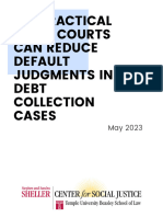 Six Practical Ways Courts Can Reduce Default Judgments in Debt Collection Cases