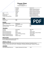 Acting Resume Template