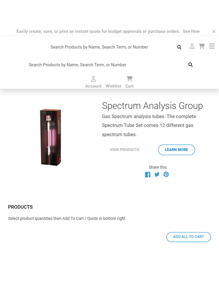 Spectrum Analysis Group Arbor Scientific Pdf Gases Industrial Gases