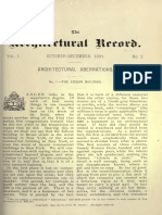 Architectural Record Issue 1891-10-12