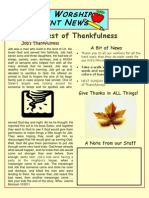 Job's Thankfuflness Parent Newsletter 6