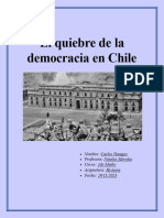 El Quiebre de La Democracia en Chile