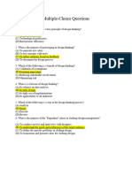 Design thinking Multiple-Choice