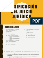 Clasificación del juicio jurídicoFinal
