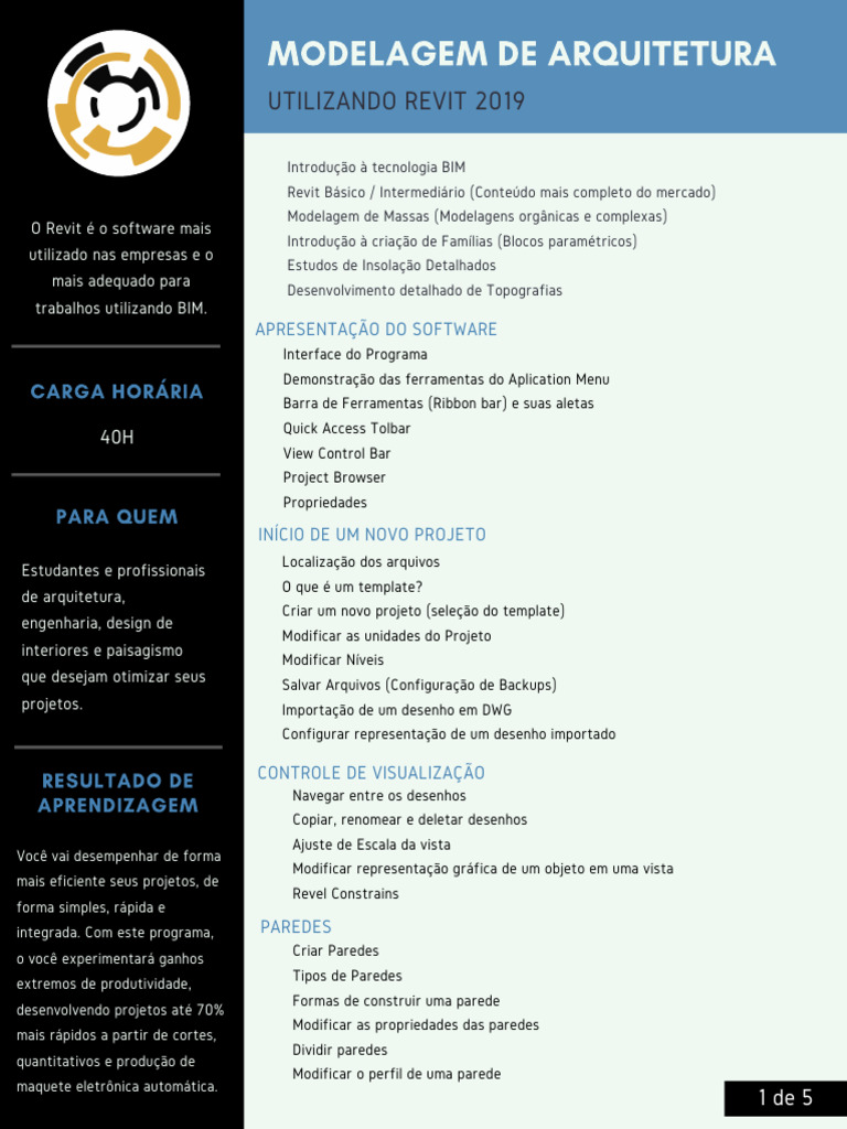 Curso Completo de Revit 2019 para BIM | PDF | Autodesk Revit | BIM