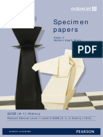 Gcse-history-paper-3-Specimen-papers - Weimar and Nazi Germany - Option 31 Mark Scheme