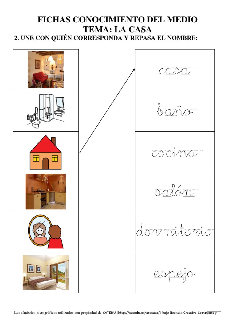 Fichas de Conocimiento: La Casa | PDF | Implementos nacionales | Vida ...