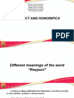 PPt on Honorifics