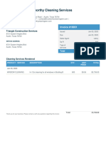 Windows Cleaning Invoice Balance