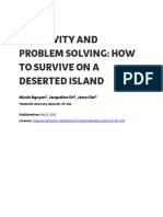 Creativity and Problem Solving: How To Survive On A Deserted Island