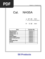 NH35 Movement Technical Guide | PDF | Horology | Equipment