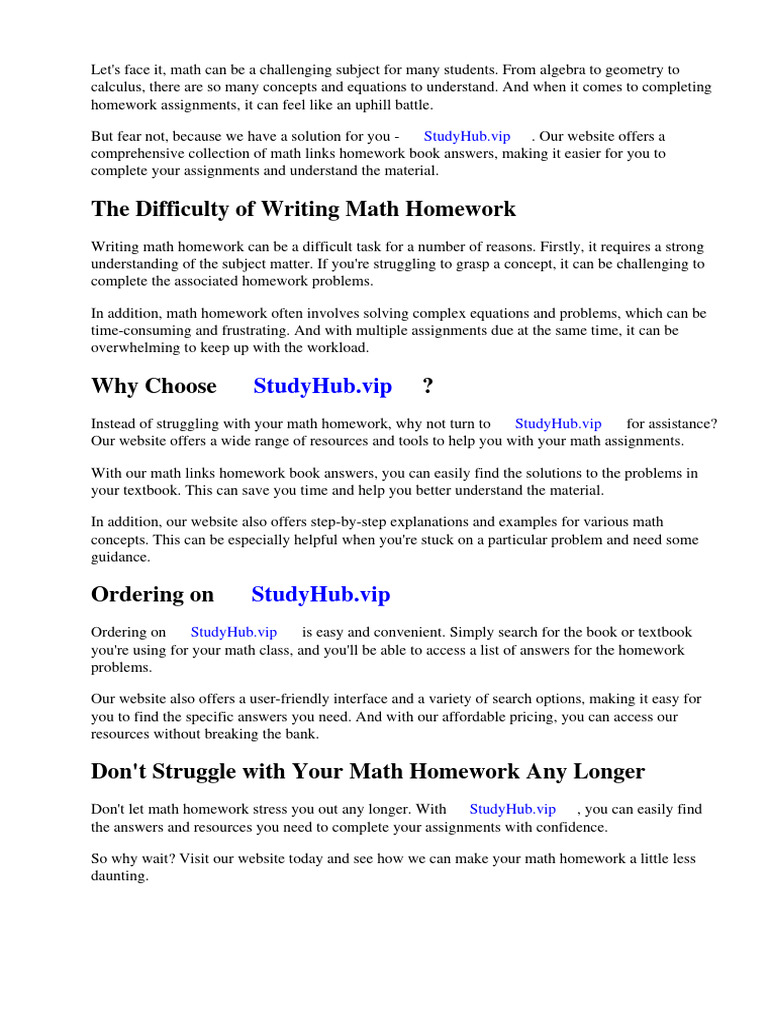 Maths Links Homework Book Answers | PDF | Mathematics | Textbook