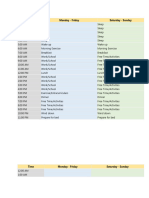 Activity Schedule