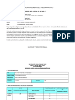 Informe de Evaluacion Diagnostica