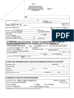 Solicitud Formulario EX-24 Residencia | PDF