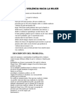 LA VIOLENCIA HACIA LA MUJER. (Monografía)