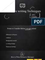 Persuasive Writing Techniques AIDA