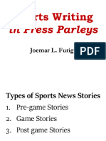 Updated Sports Writing