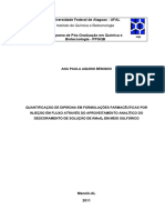 Quantificação de Dipirona Em Formulações Farmacêuticas Por Injeção Em Fluxo Através Do Aproveitamento Analítico Do Descoramento de Solução de KMnO4 Em Meio Sulfúrico