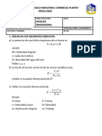 Electricidad Industrial Analisis Dimensional: Instituto Tecnologico Industrial Comercial Puerto Mejillones