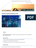 Diesel Hydrotreating Unit (DHT) Process in Refinery, Hydrogen Desulfurization Unit of Diesel