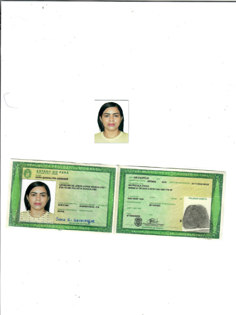 RG e CPF e Foto | PDF
