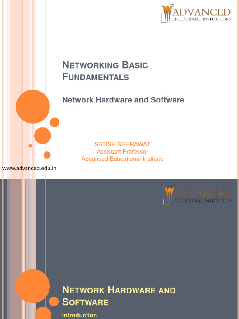 Network Hardware Essentials Explained | PDF | Computer Network ...