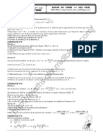 Série d'exercices - Math - Etudes de fonctions - Bac Info